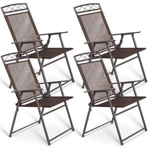 Castaway Outdoor Folding Sling Back Chairs