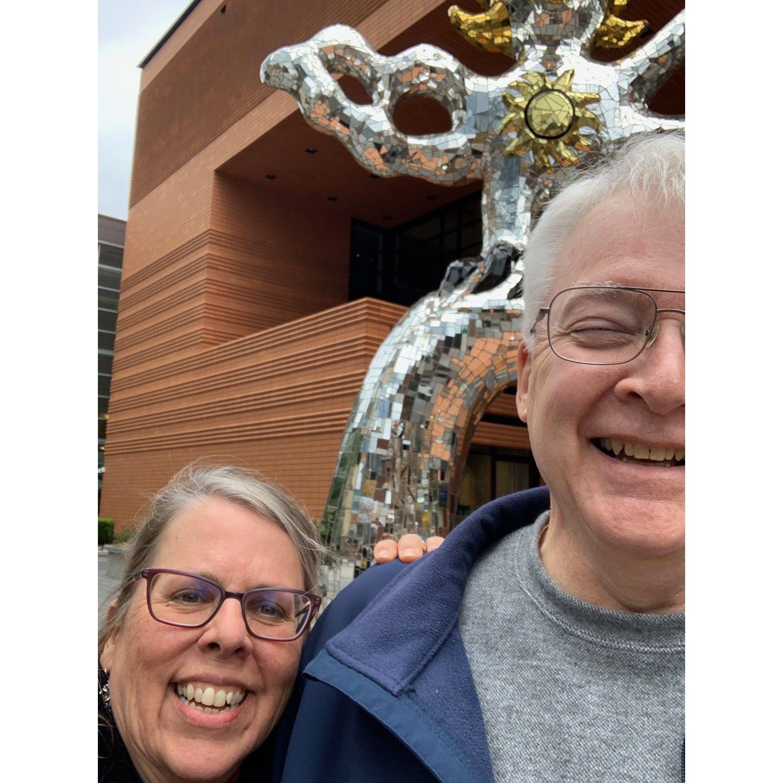Downtown Charlotte before enjoying the Messiah