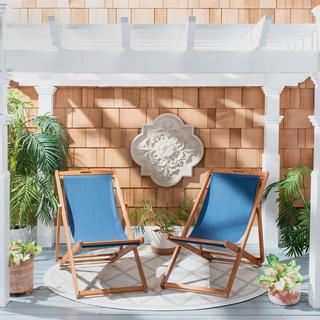 Loren Outdoor Sling Chair, Set of 2