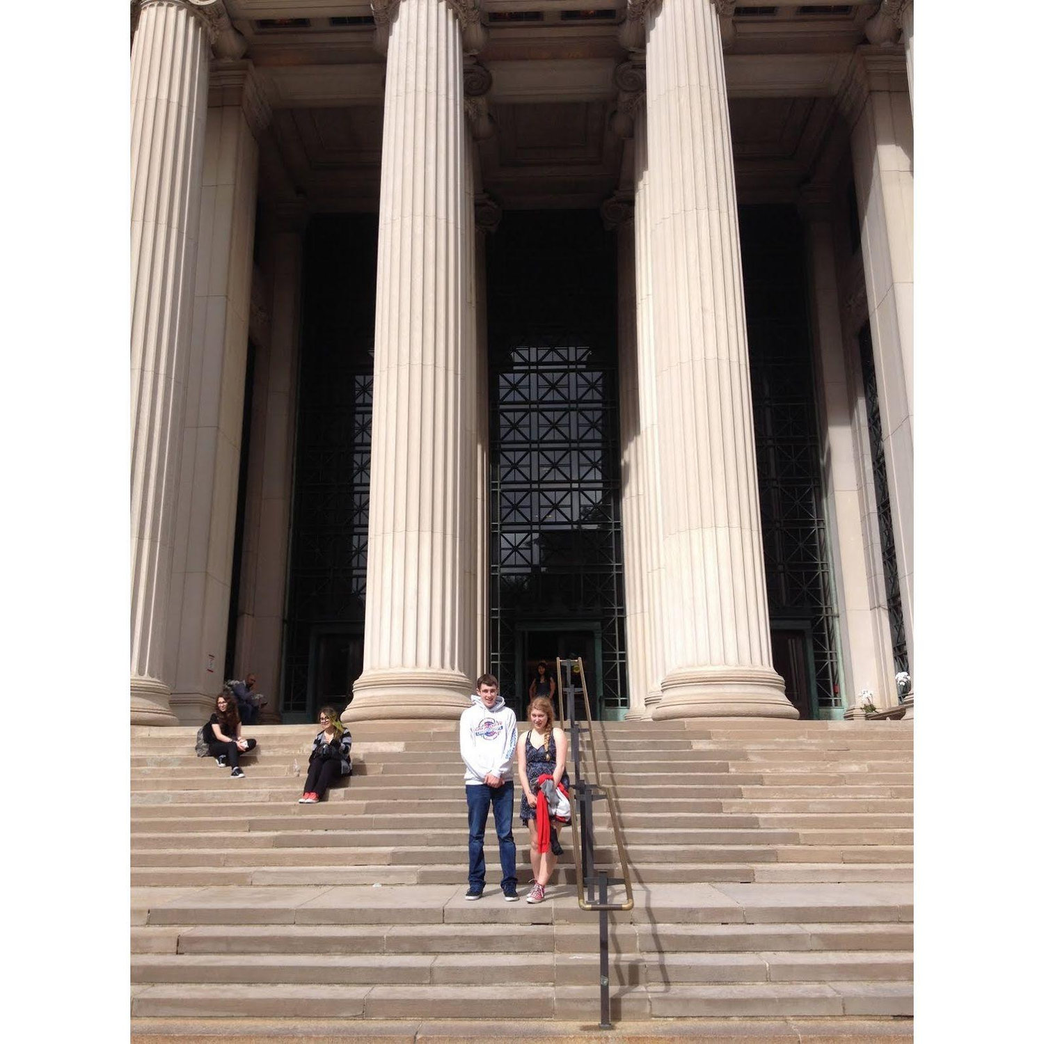 Visiting colleges (at MIT where Molly would be working in the future!)
