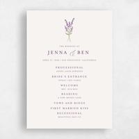 Beige Wedding Program - Marat