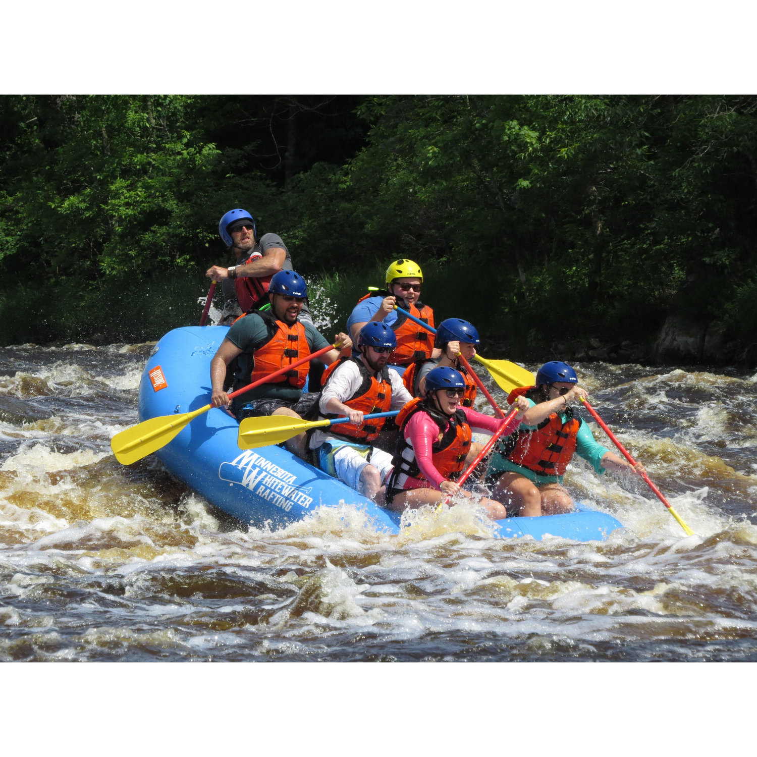 June 2019, Whitewater rafting with Jessica's family
