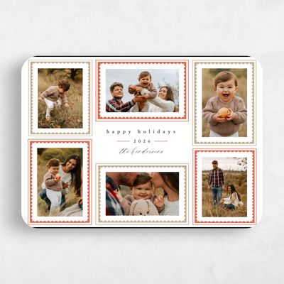 Orange Rounded Holiday Card - Northbrook