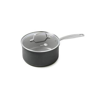 GreenPan Chatham Ceramic Non-Stick Covered Saucepan, 3 quart, Grey