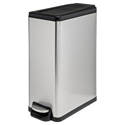 45L Rectangle Step Trash Can - Stainless Steel - Room Essentials™
