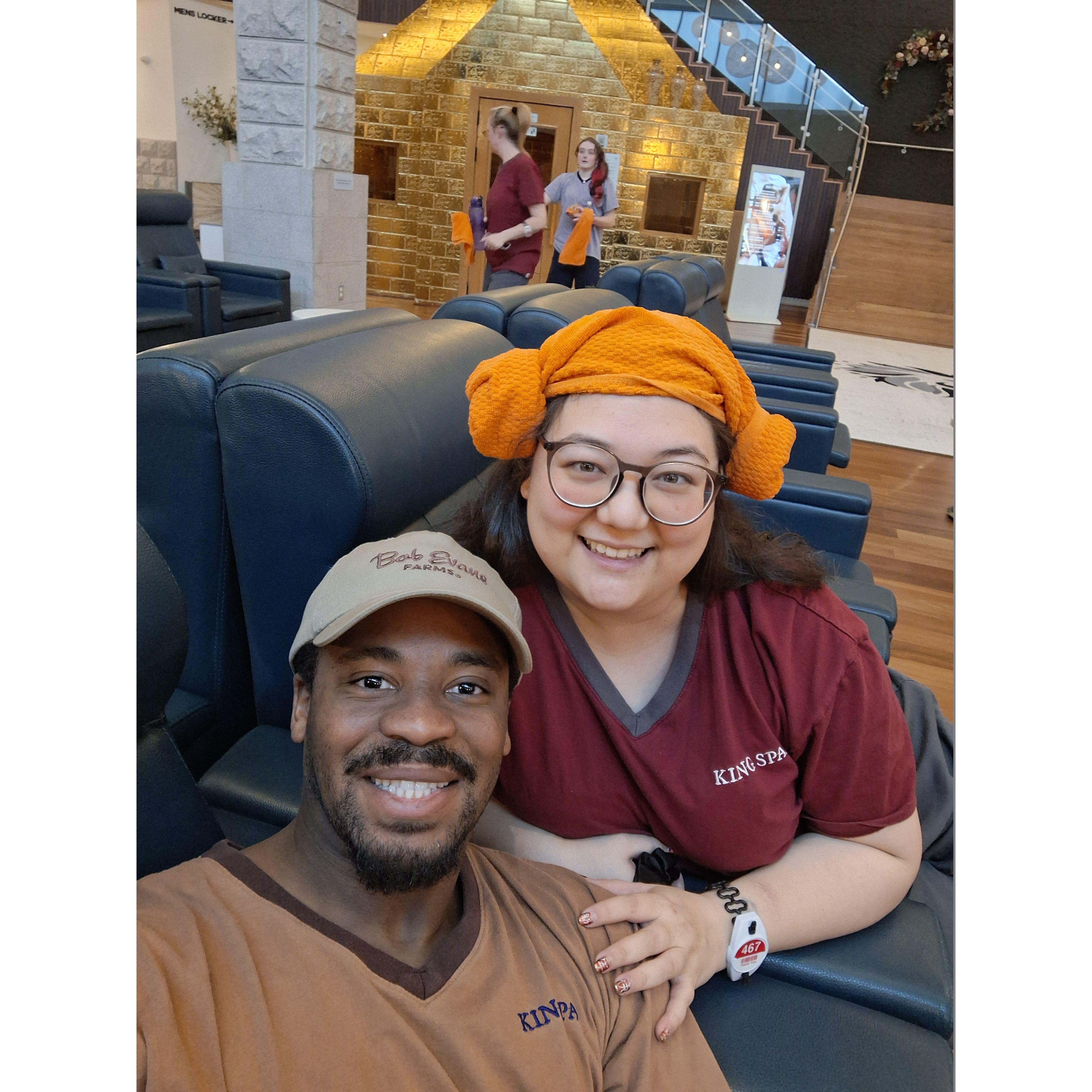 Visited the korean spa together!