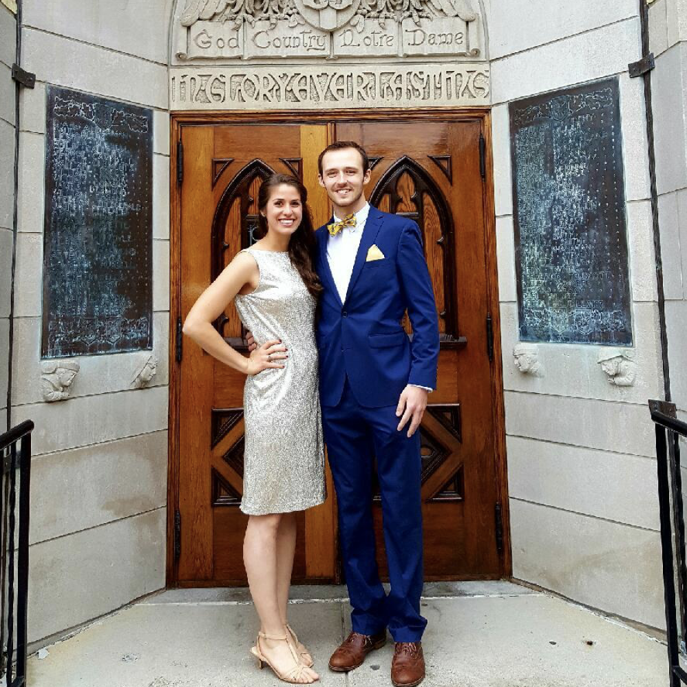 Back at ND for our friends' wedding