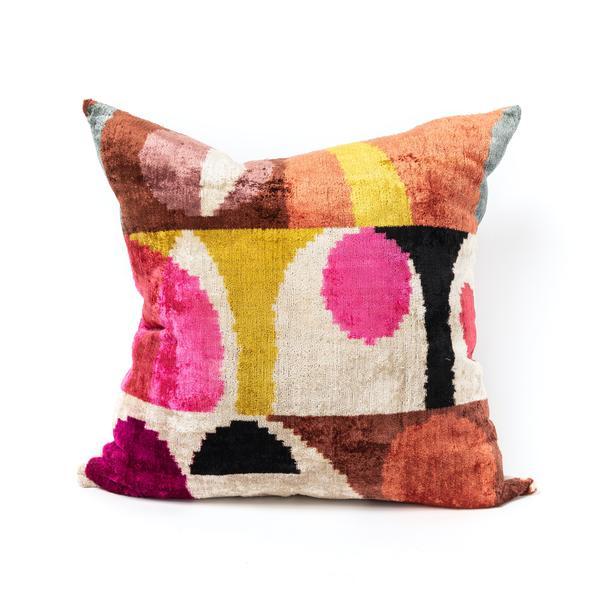 Vibrant Velvet/Silk Euro Pillow