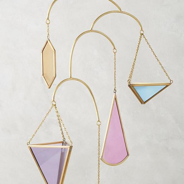 Vibrant Geo Hanging Planter