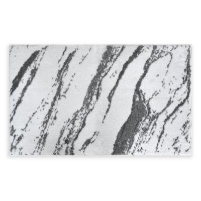 Fashion Granite 20" x 33" Bath Rug in Grey