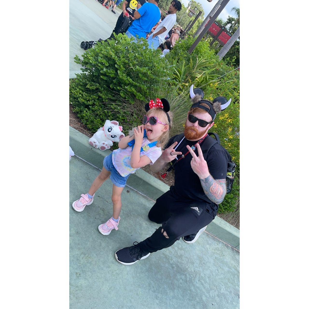 Addie and Logan hyped for Animal Kingdom.