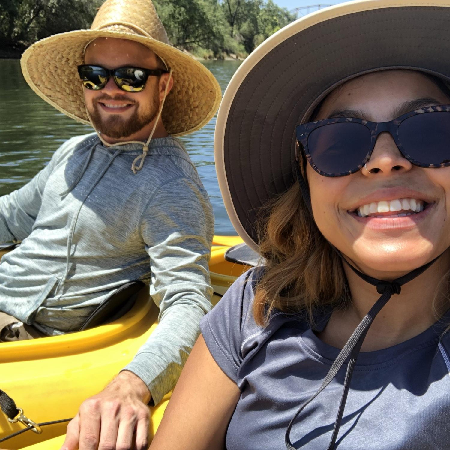This was our very first adventure together. I was pretty tired from all the paddling and Austin had to tow me at the end