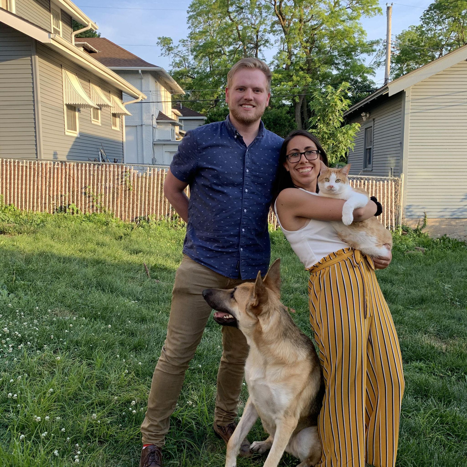 Trying to take a family picture to announce our move from Omaha to Kansas City after Malia's acceptance into her Master's Program! Also Grant's 25th Birthday :) - June 2020