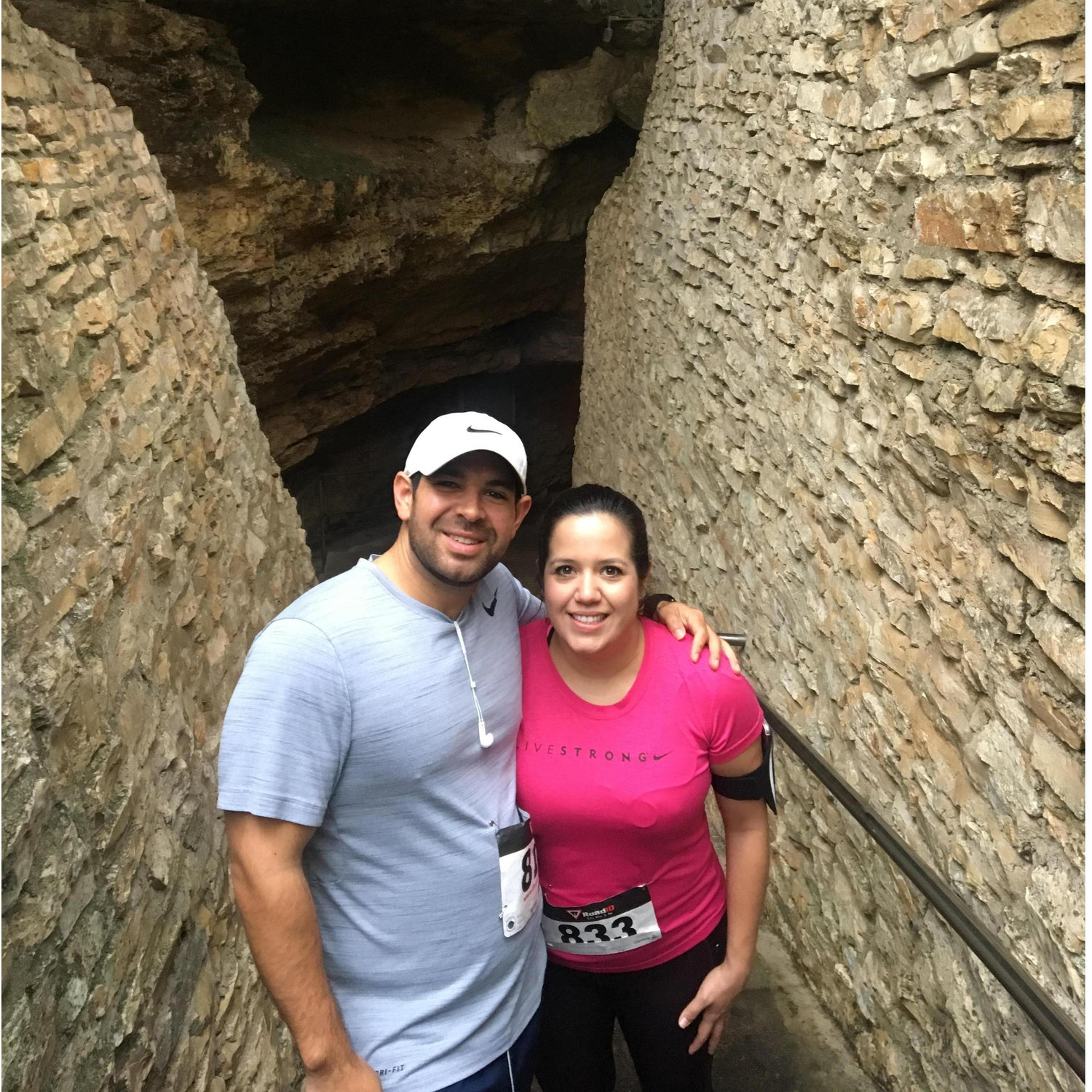 Our first 5K at the Natural Bridge Caverns in New Braunfels, TX