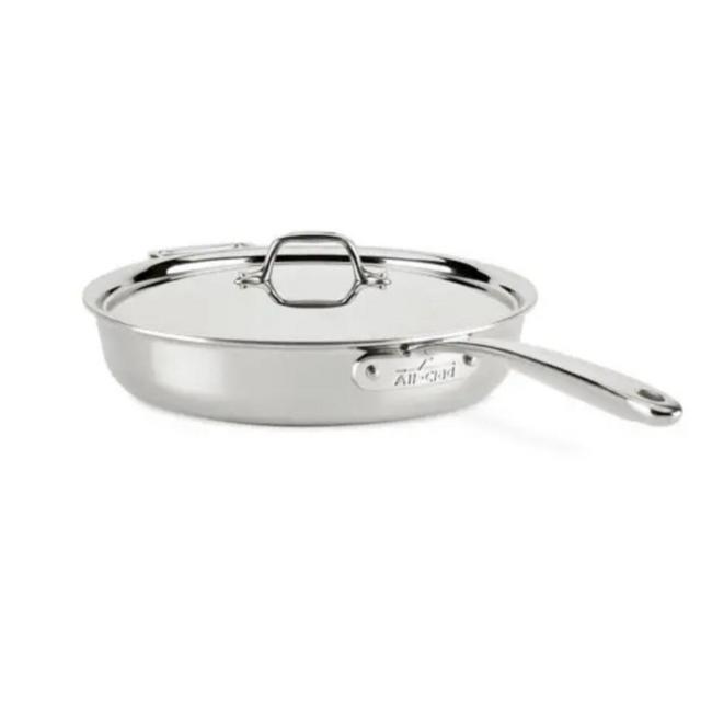 D3 Stainless Everyday 3-ply Bonded Cookware, Sauté Pan with lid, 3 quart