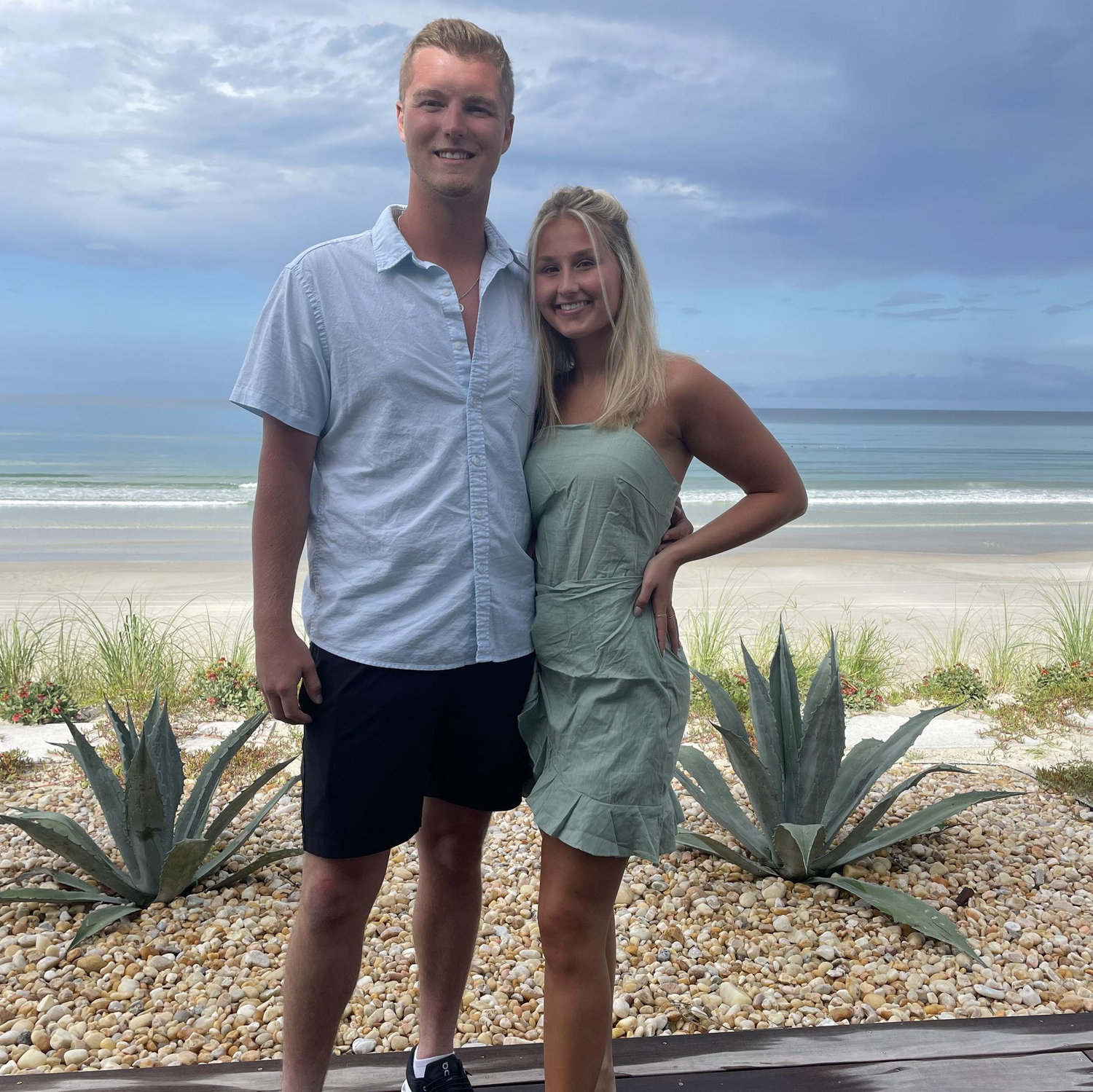 We love visiting the beach.