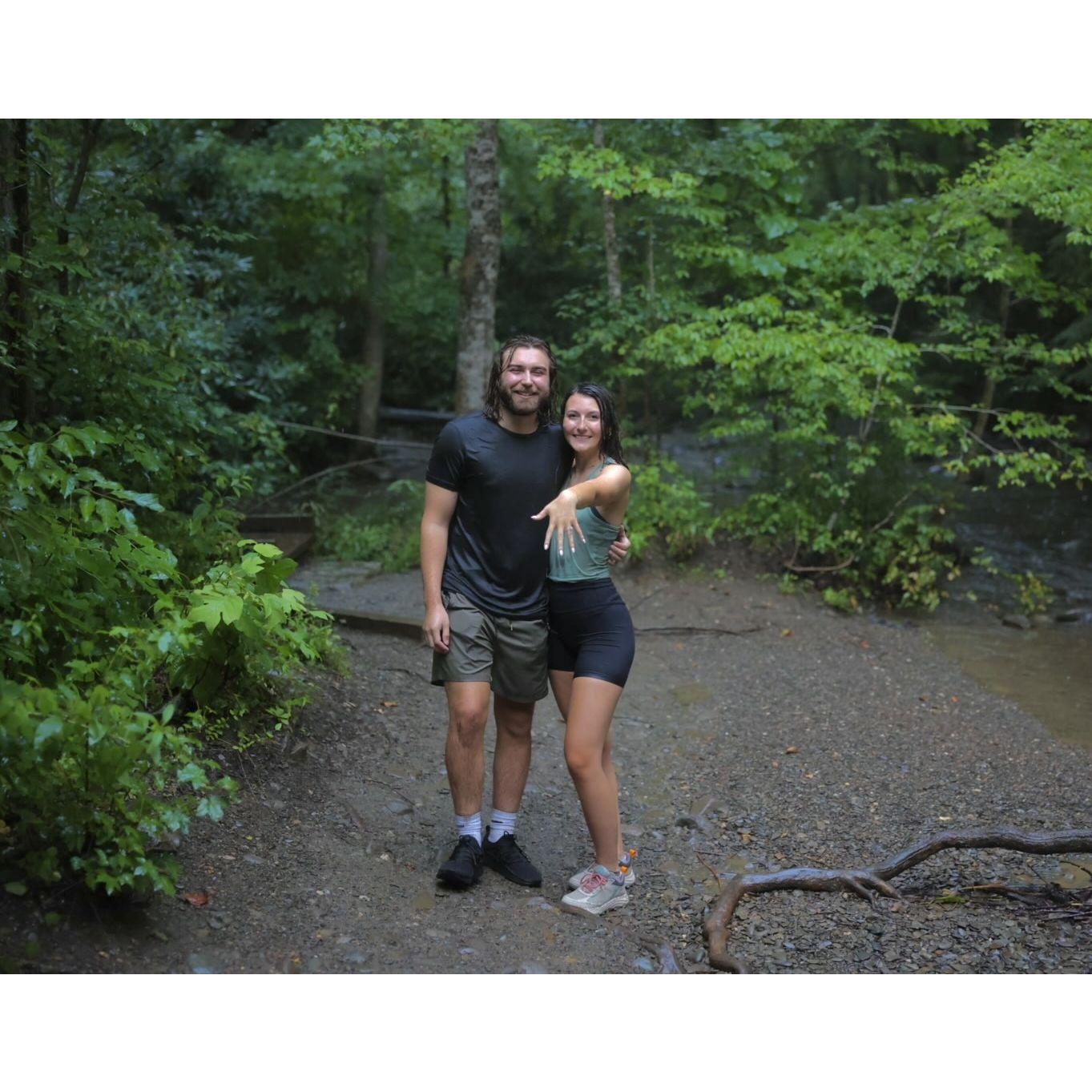 It started pouring rain as soon as we reached the hike's endpoint (of course, lol)