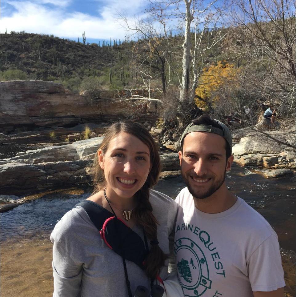 Visiting Sabino Canyon near Tucson, Arizona (with great tour guide Caroline!). January, 2017.
