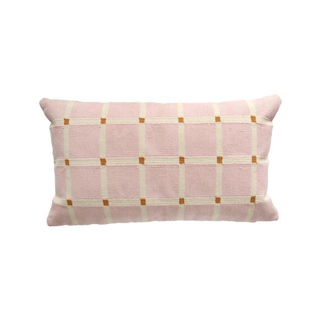 Grid Reversible Lumbar Pillow Cover