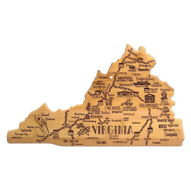 Totally Bamboo Destination Virginia Serving and Cutting Board