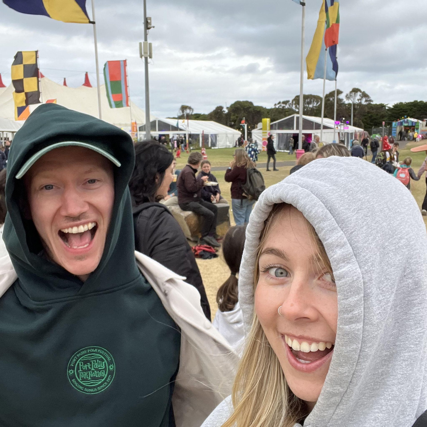 A big highlight of our Australian adventure - Port Fairy Folk Festival (March 2026). We stayed in a 10bed dorm with 8 grannies. It was great.