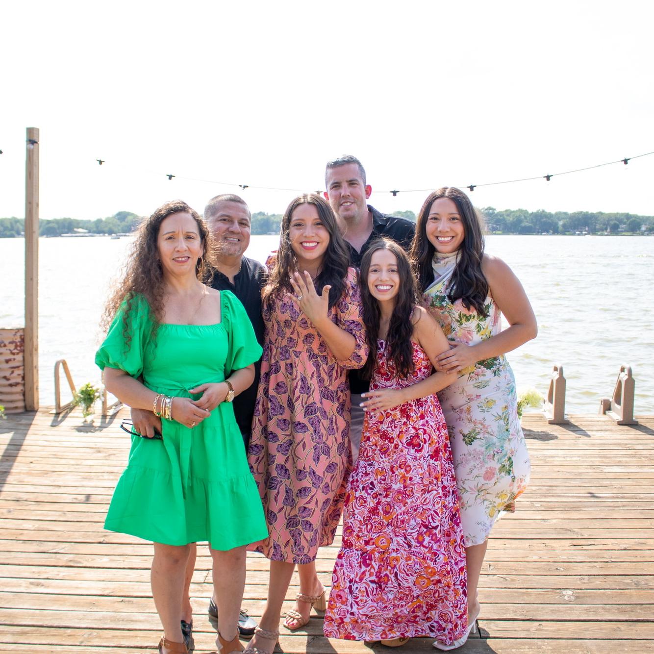 My sweet family at our engagement, July 2023.