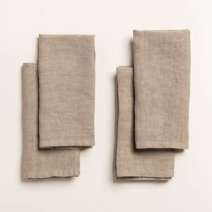 East Fork Italian Linen Napkins, Set of 4 - Morel