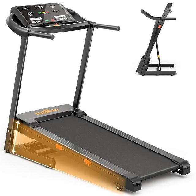 THERUN Incline Treadmill for Running and Walking, 300 lbs Weight Capacity, Wide Belt, 3.0 HP, 18" LED Screen, 2 Layers Shock-Absorbing