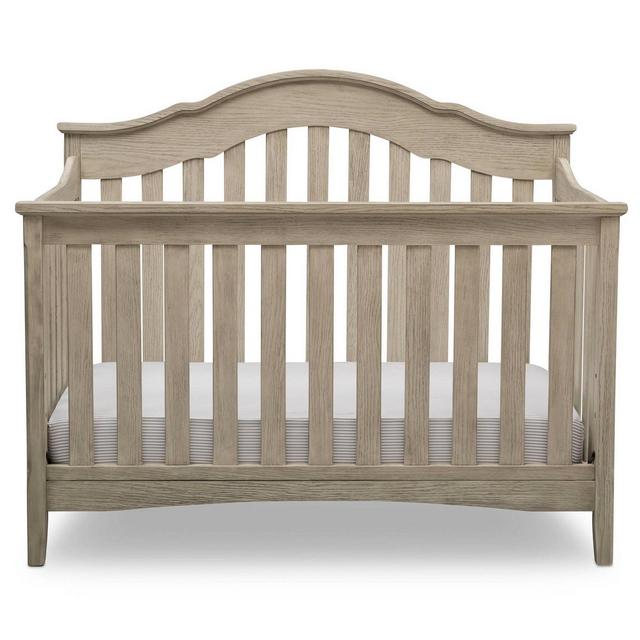 Delta Children Farmhouse 6-in-1 Convertible Crib - Textured Limestone