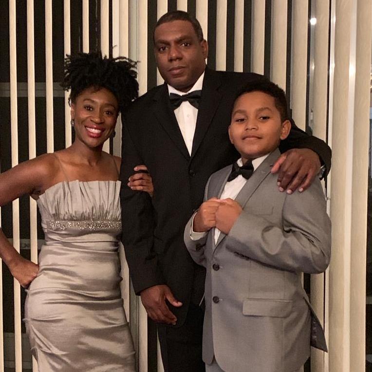 A Black Excellence Gala. Oh, the Days when Tash was taller than Elijah.