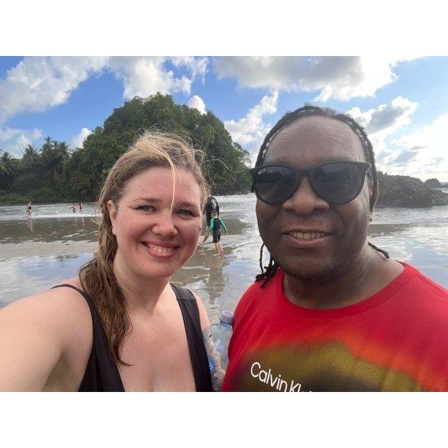 Exploring the beach in Manuel Antonio, Costa Rica