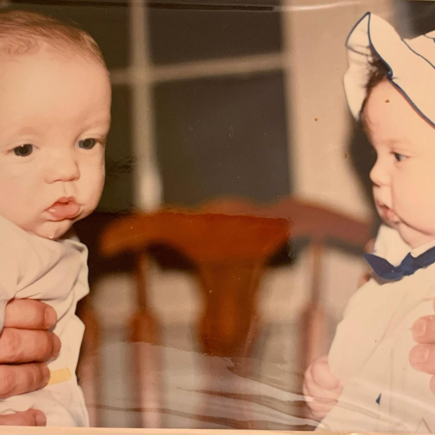 Brian with twin sister, Katie