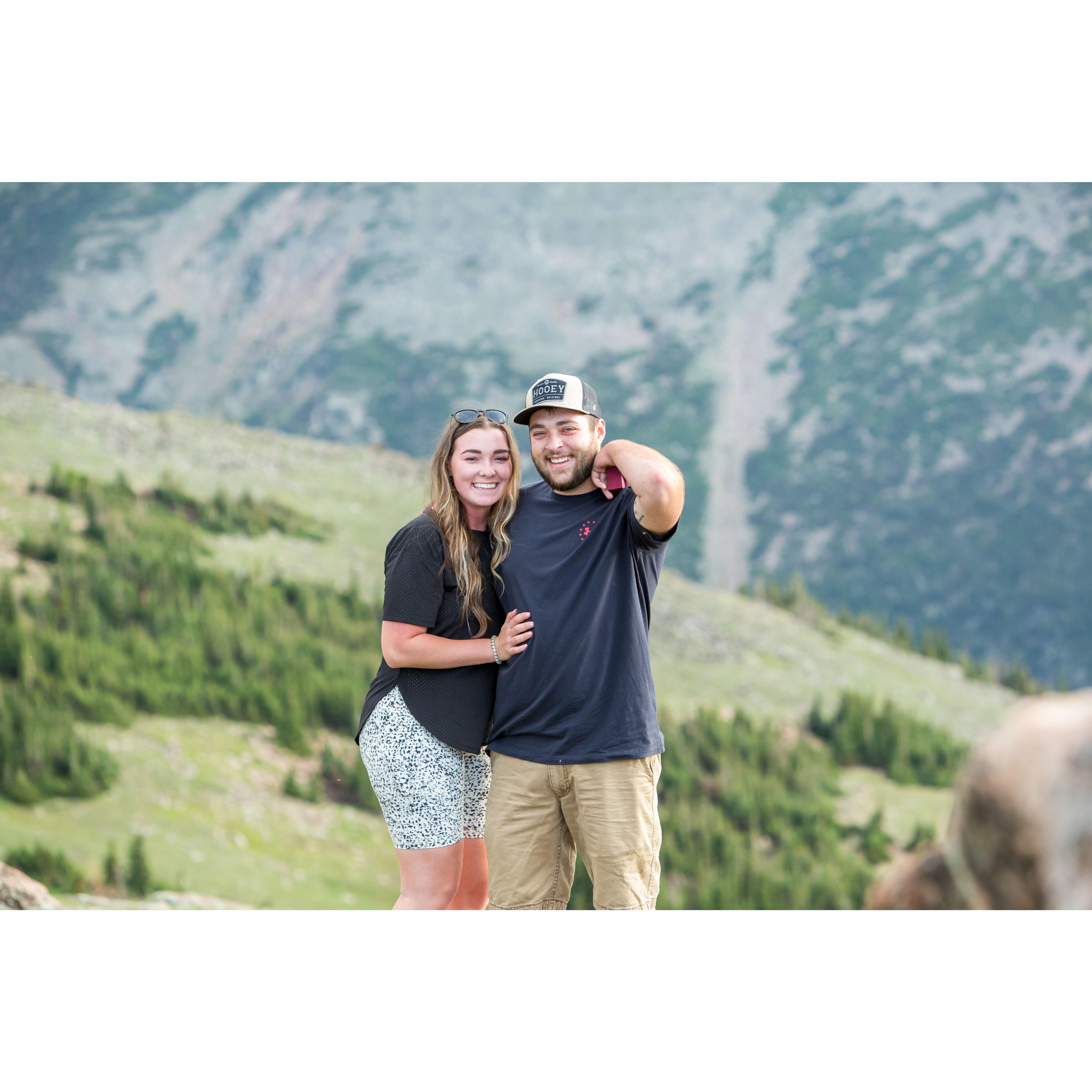 After I said "YES", I realized the lady in hiking gear was the secret photographer!