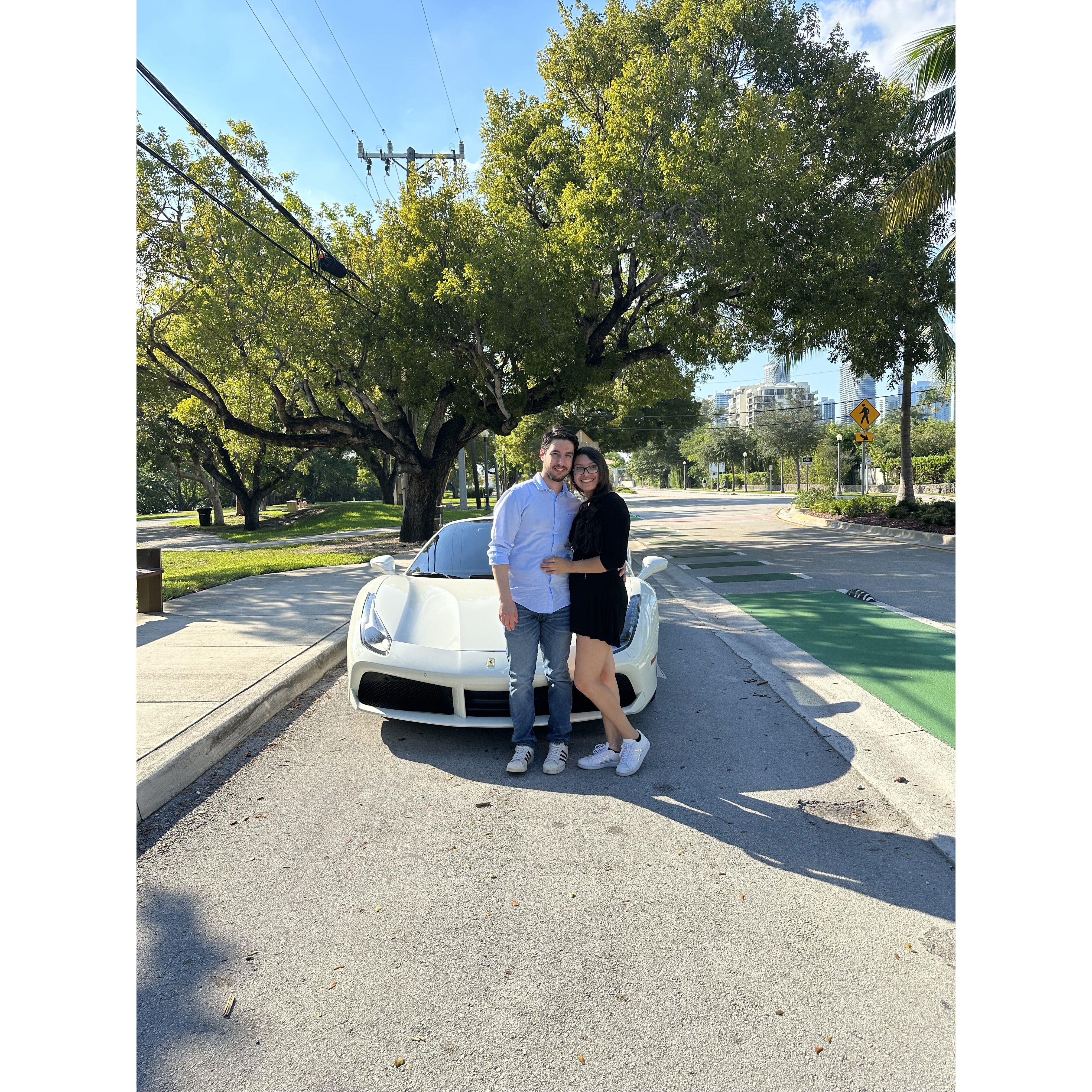 His birthday surprise in Miami, Florida!!!!!!!