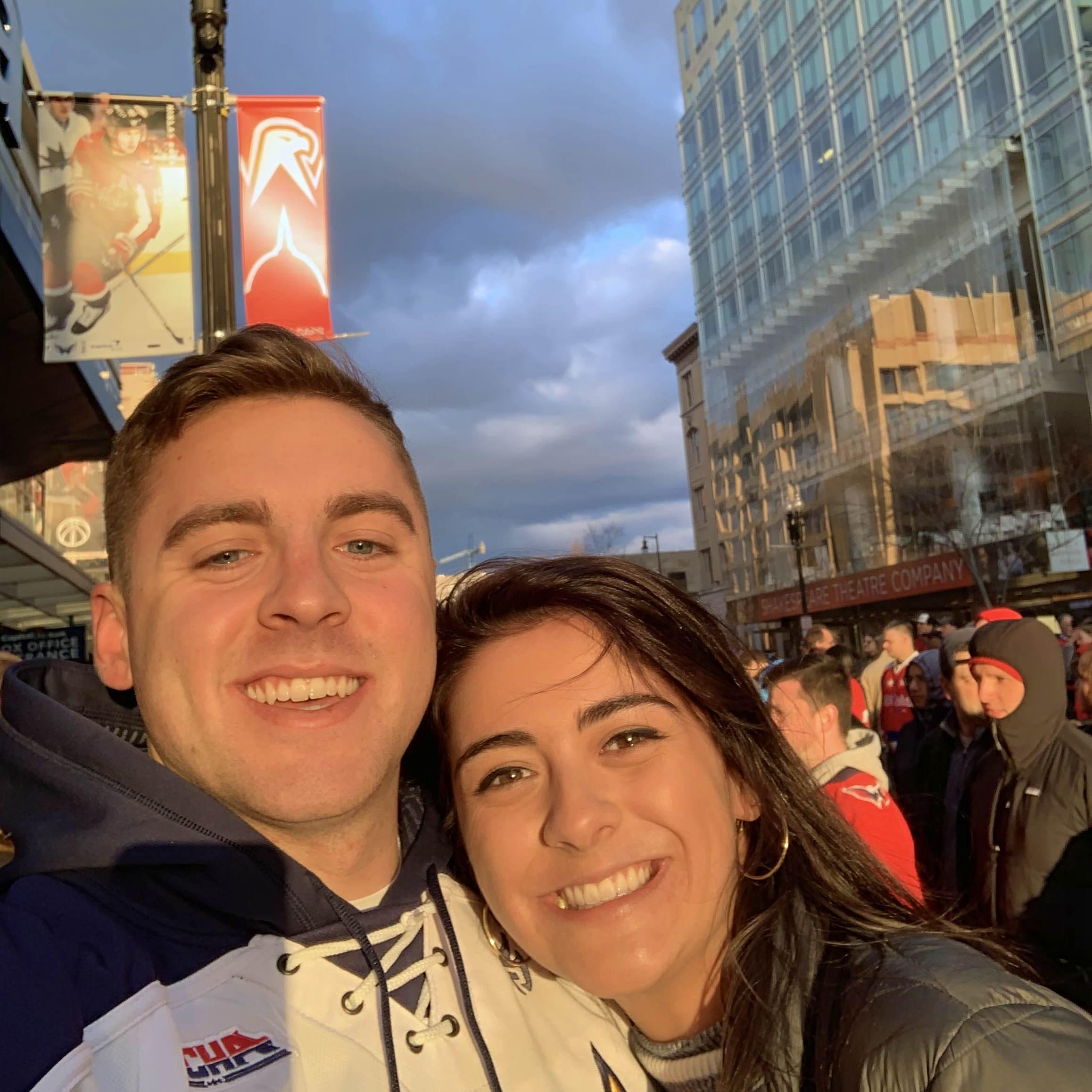 Our first Capitols game in DC, little did we know we would move here later!