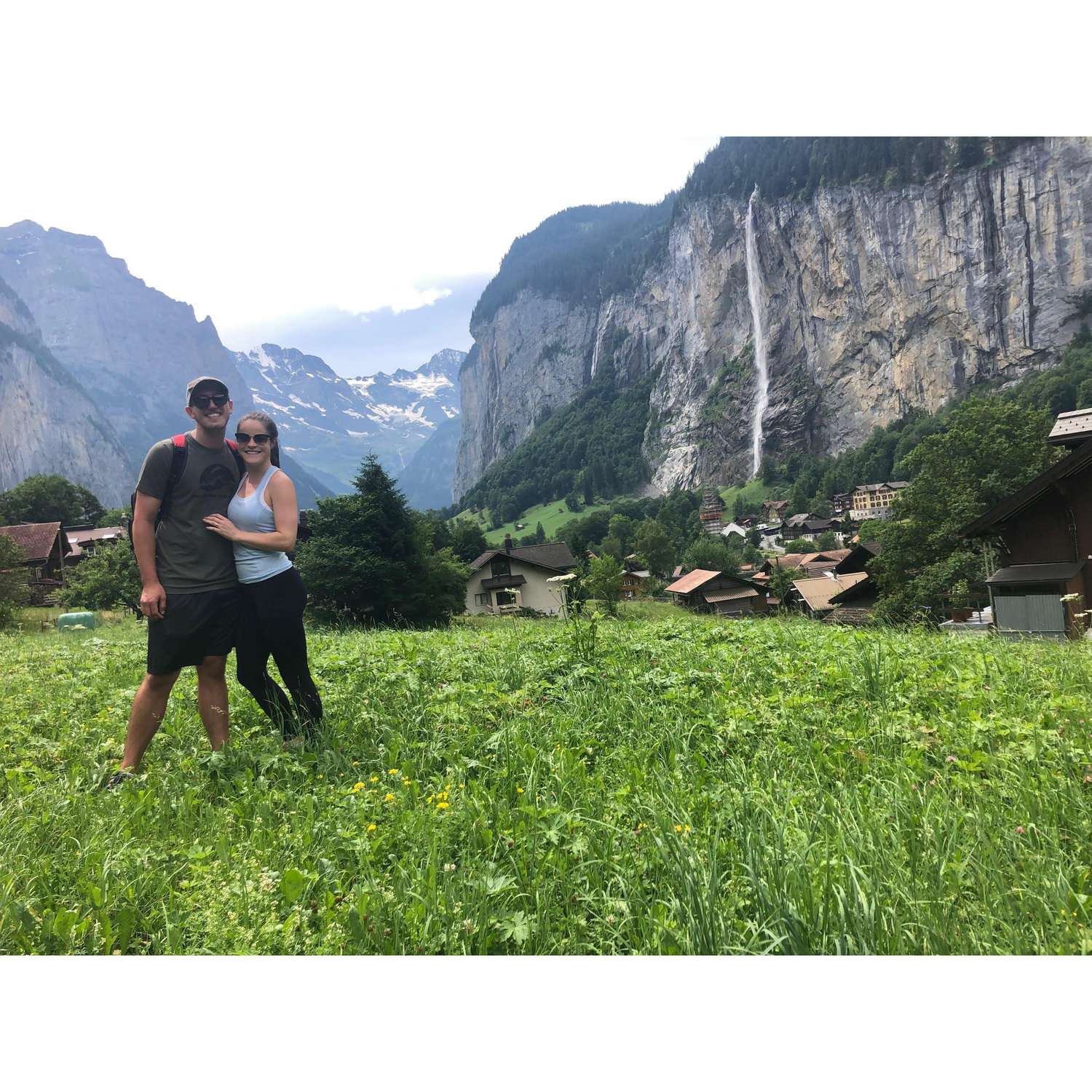 This was in Switzerland days after we got engaged.