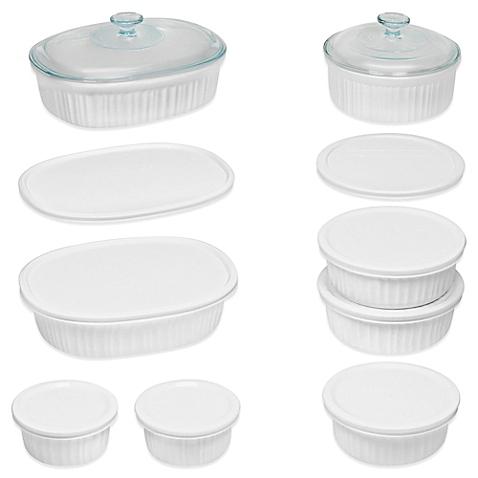 CorningWare® French White® 18-Piece Bakeware Set