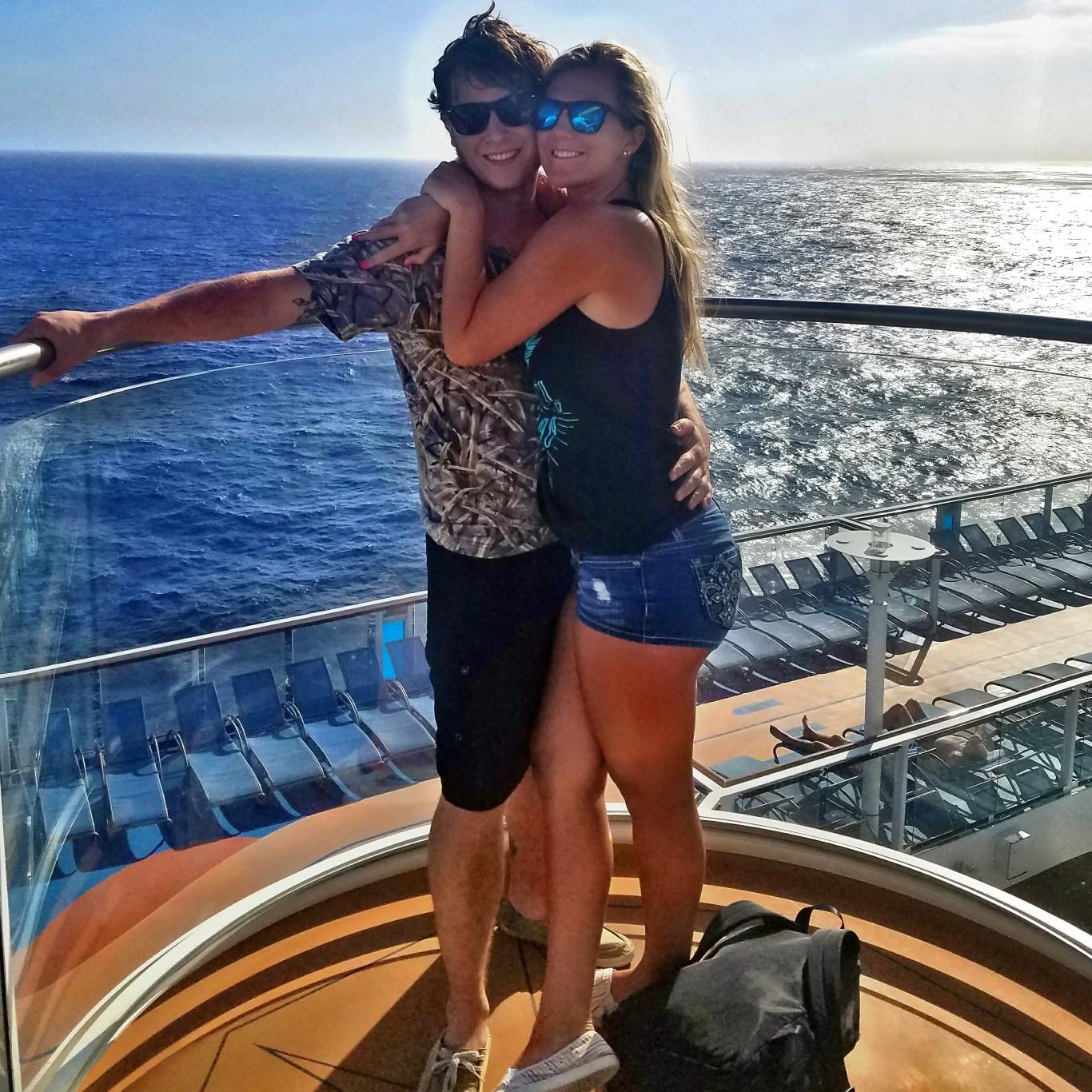 May 2017: Our first cruise together.🚢💙