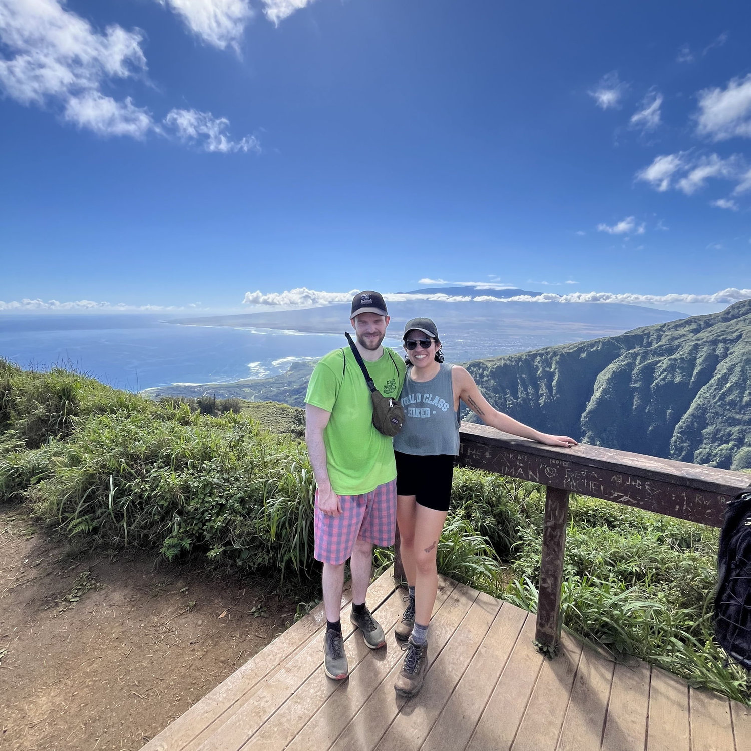 Shirley went to Maui for work and brought Brett along