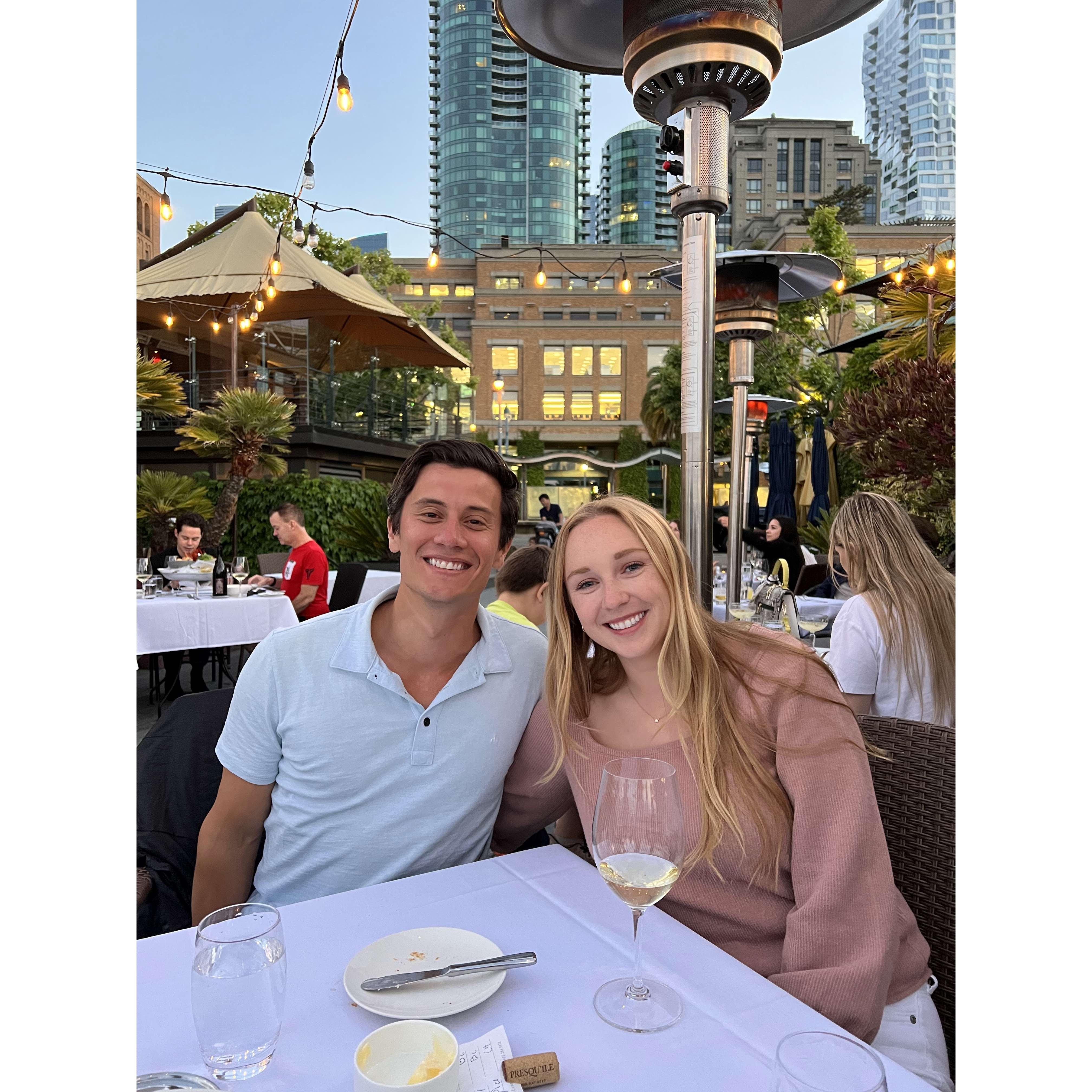 Meg's birthday dinner in SF - May 2022