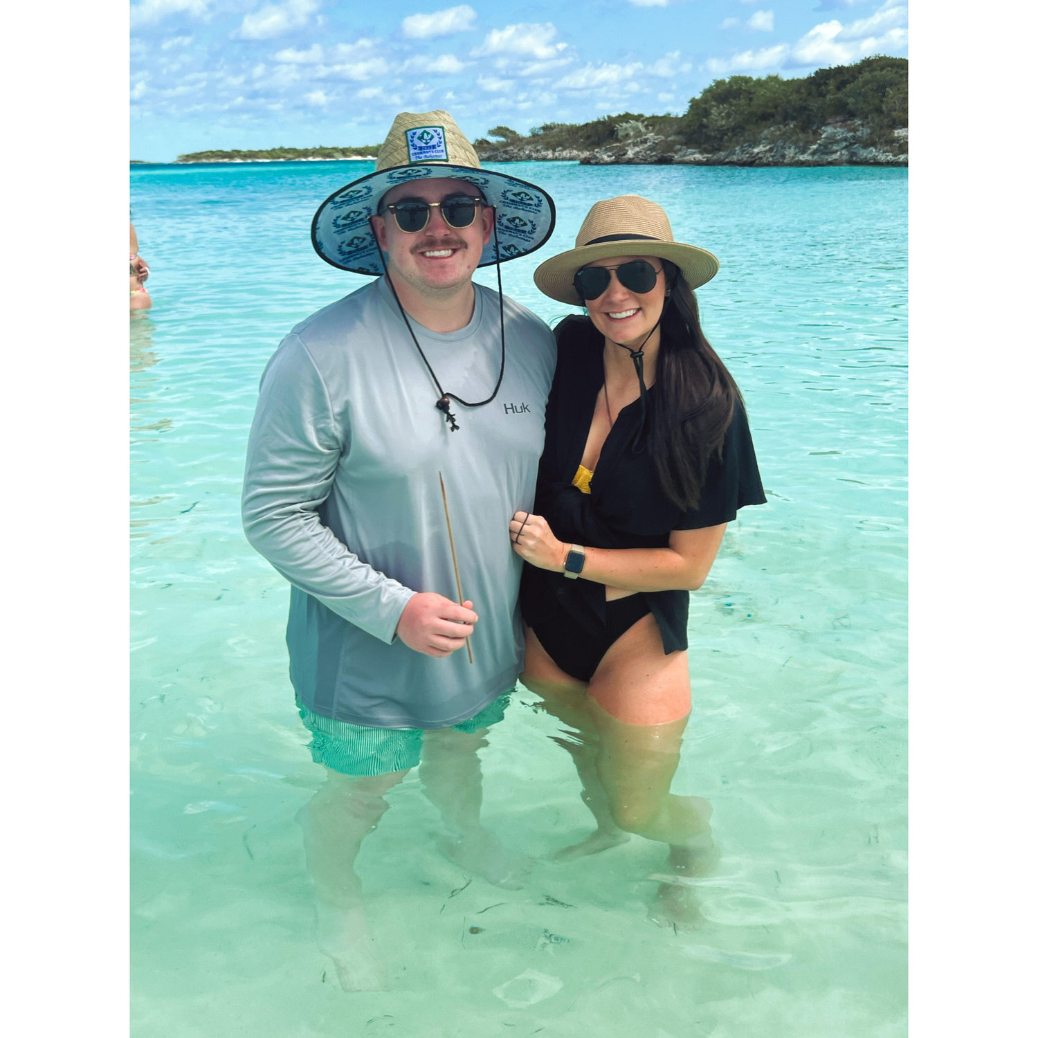 This pic was snapped when we were in the Bahamas on our excursion to see the swimming pigs and iguanas.