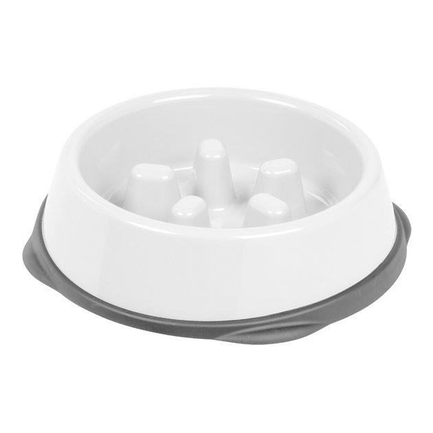 Frisco Double Stainless Steel Pet Bowl with Silicone Mat, Light Gray, 1.75 Cups