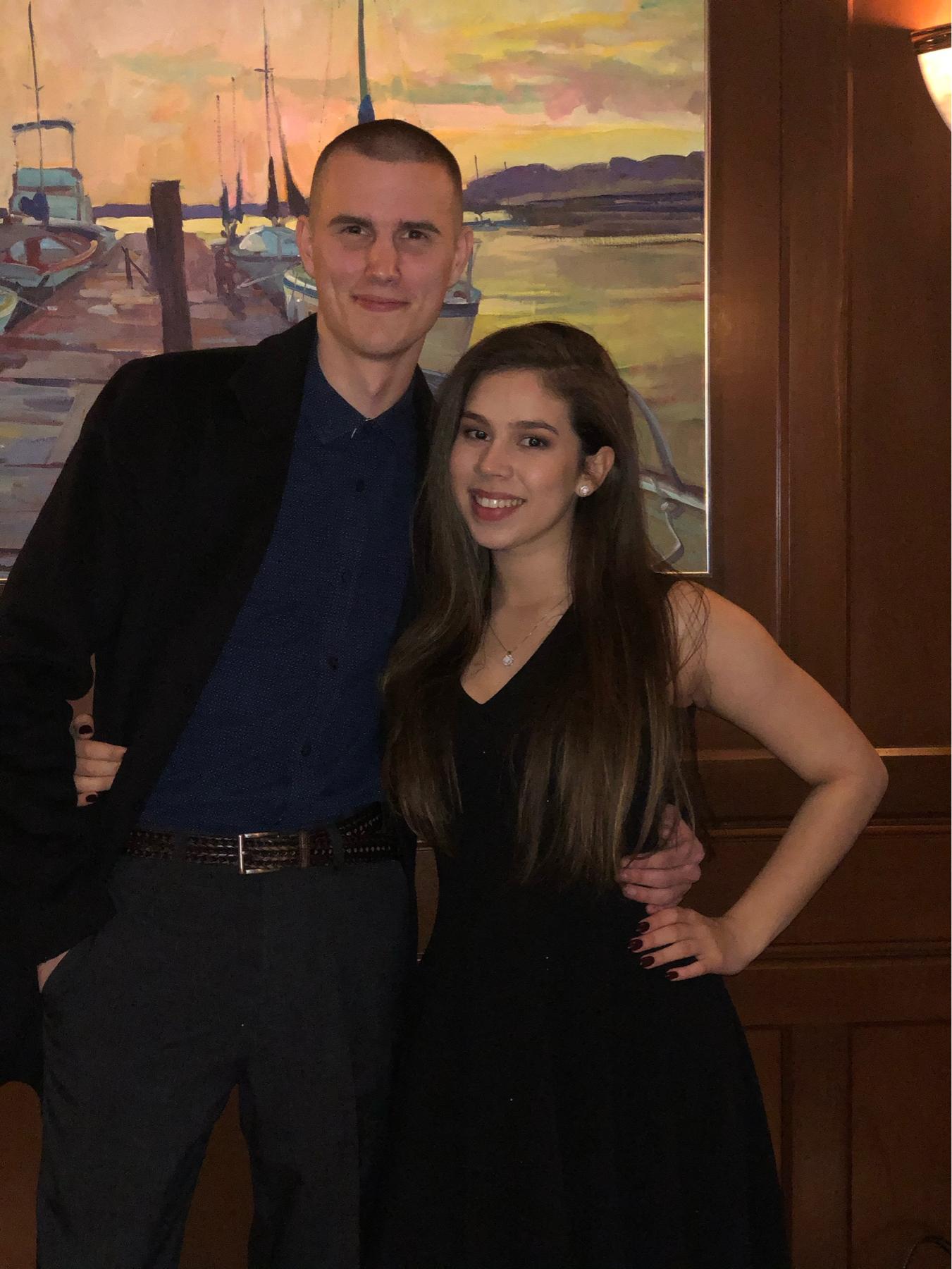 Us celebrating our first year of dating!