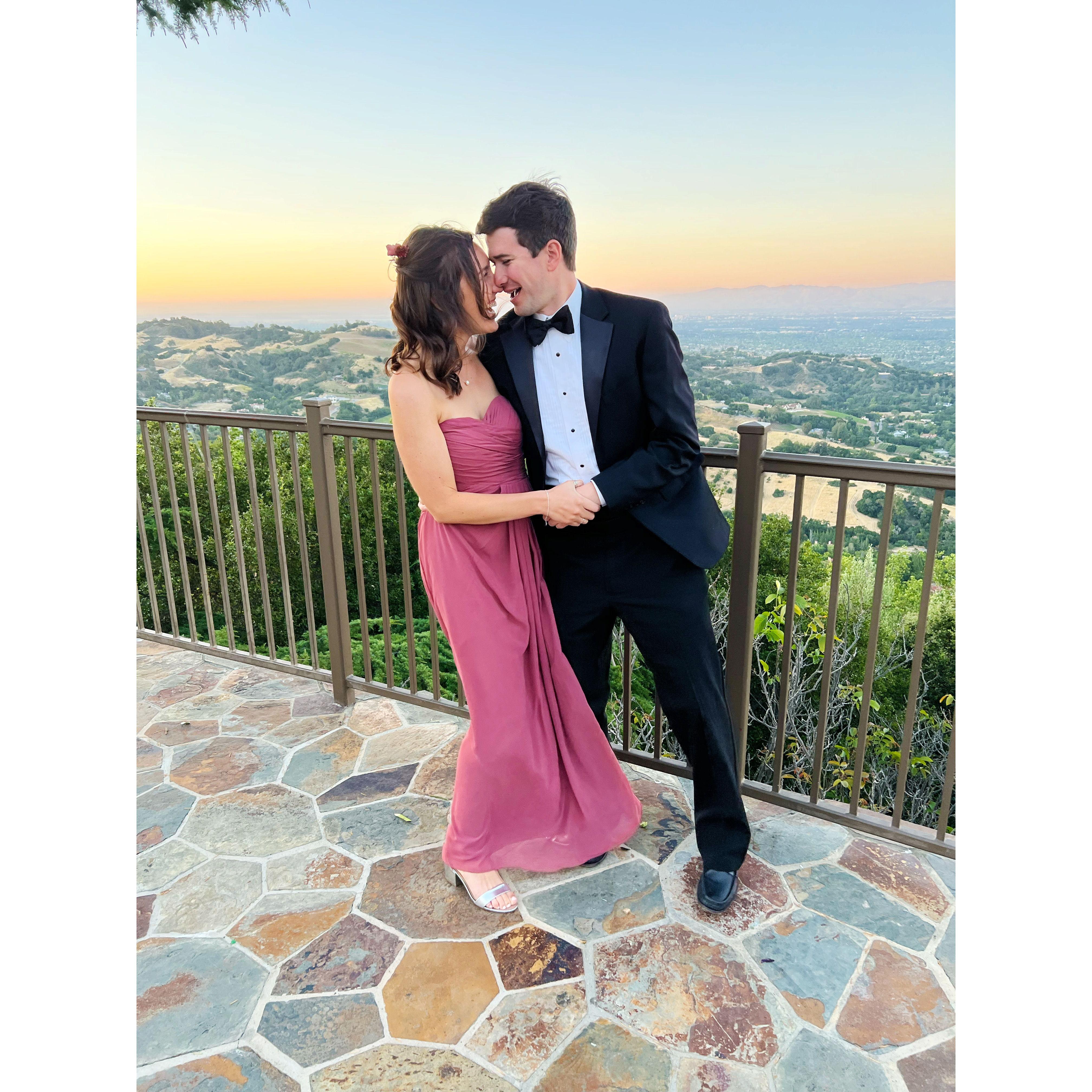 At a friend's wedding in 2021!