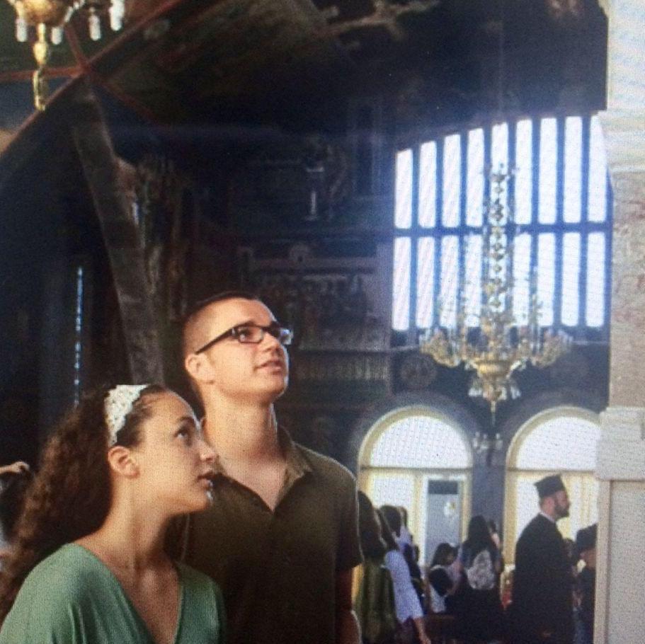 Visiting a monastery in Greece during Ionian Village