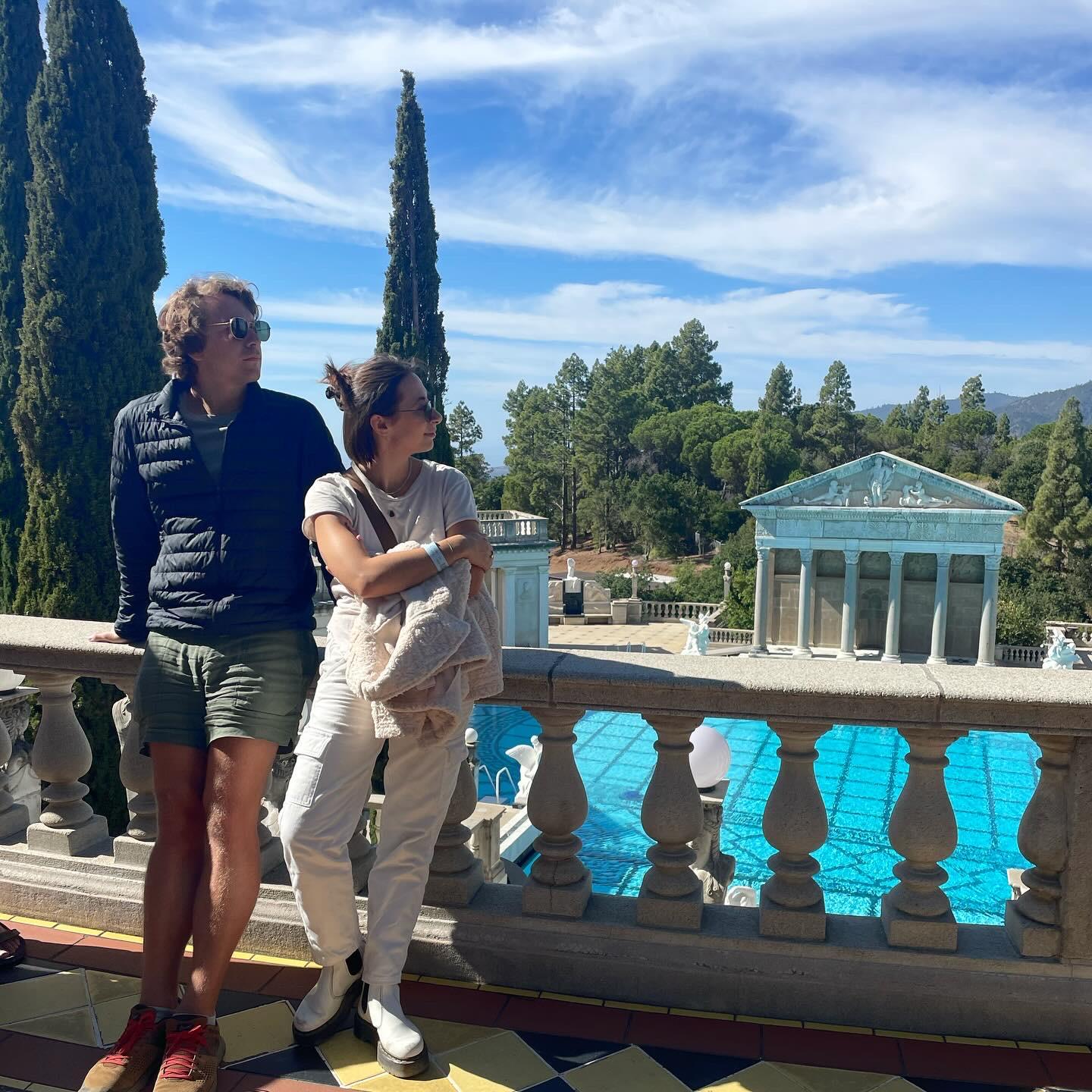 Victoria & Leo taking in the beauty of Hearst Castle in San Simeon, CA.