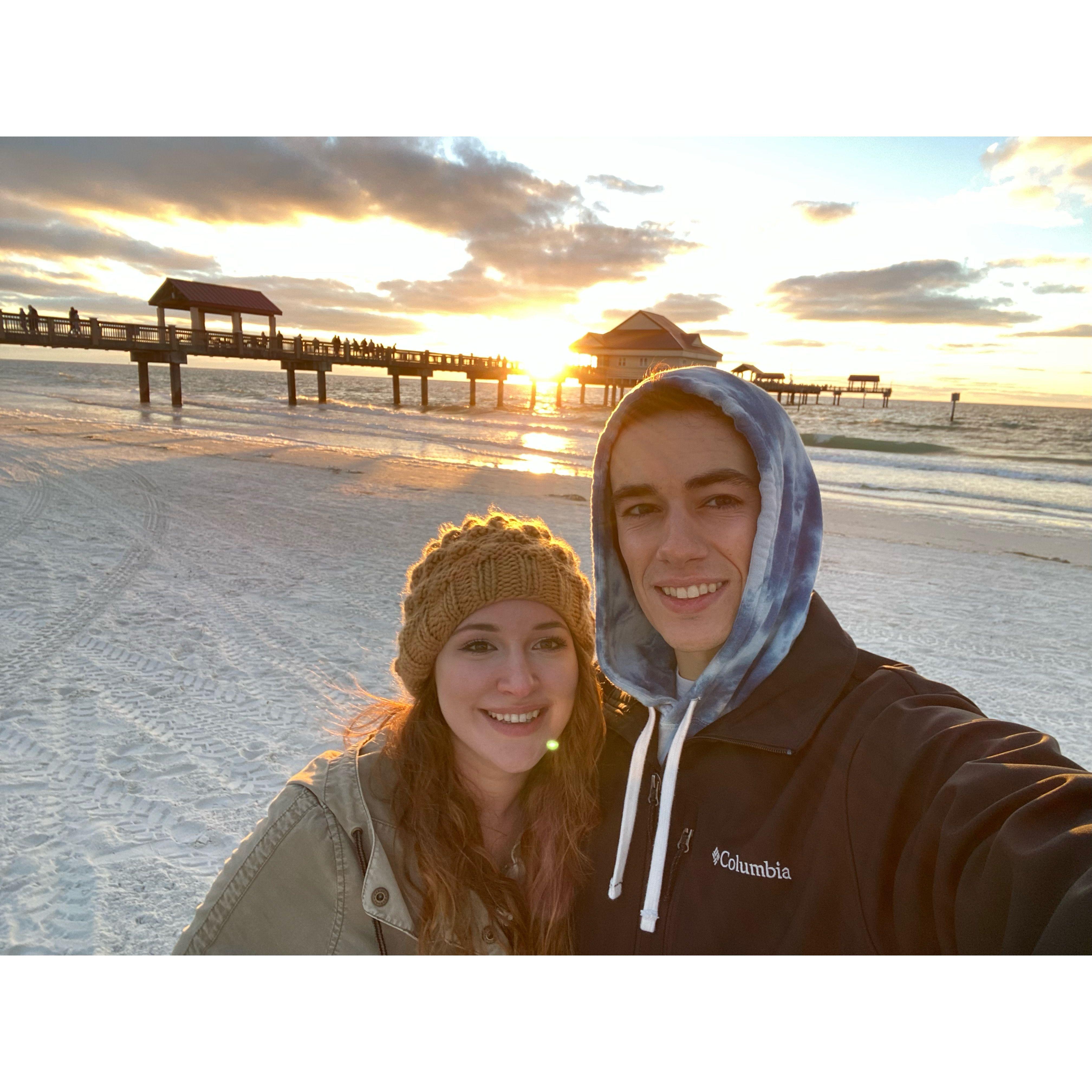 Chilly beach day in St. Pete