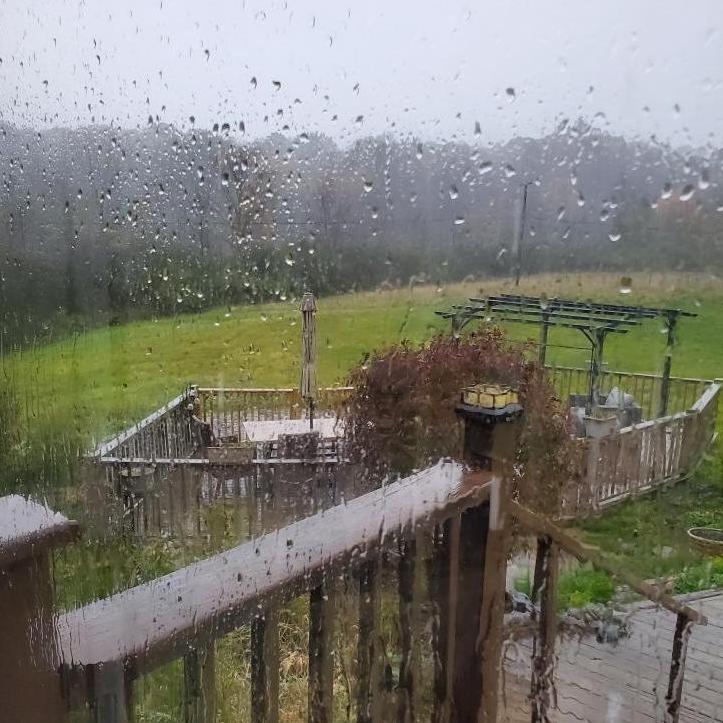 The choice to postpone was hard, but here's what could have been. This was the weather we were supposed to get married in, in that spot. Not rain, but thunderstorms. No tent would have sufficed.