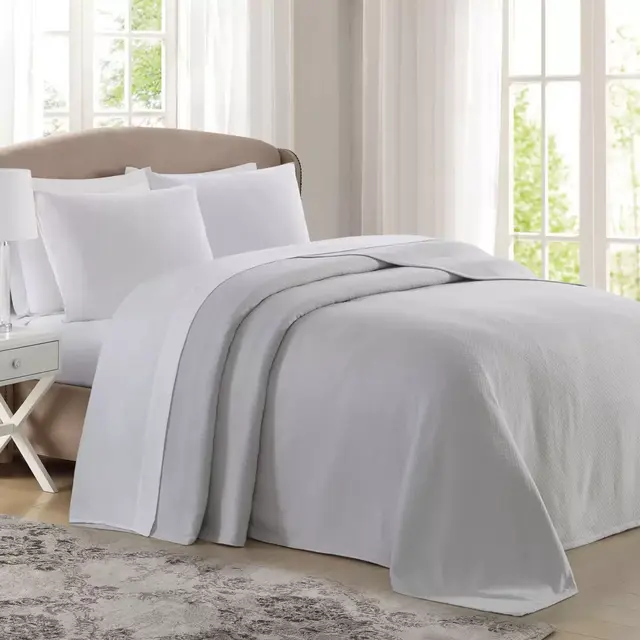 Charisma® Deluxe Woven Cotton Queen Blanket in Grey/Violet