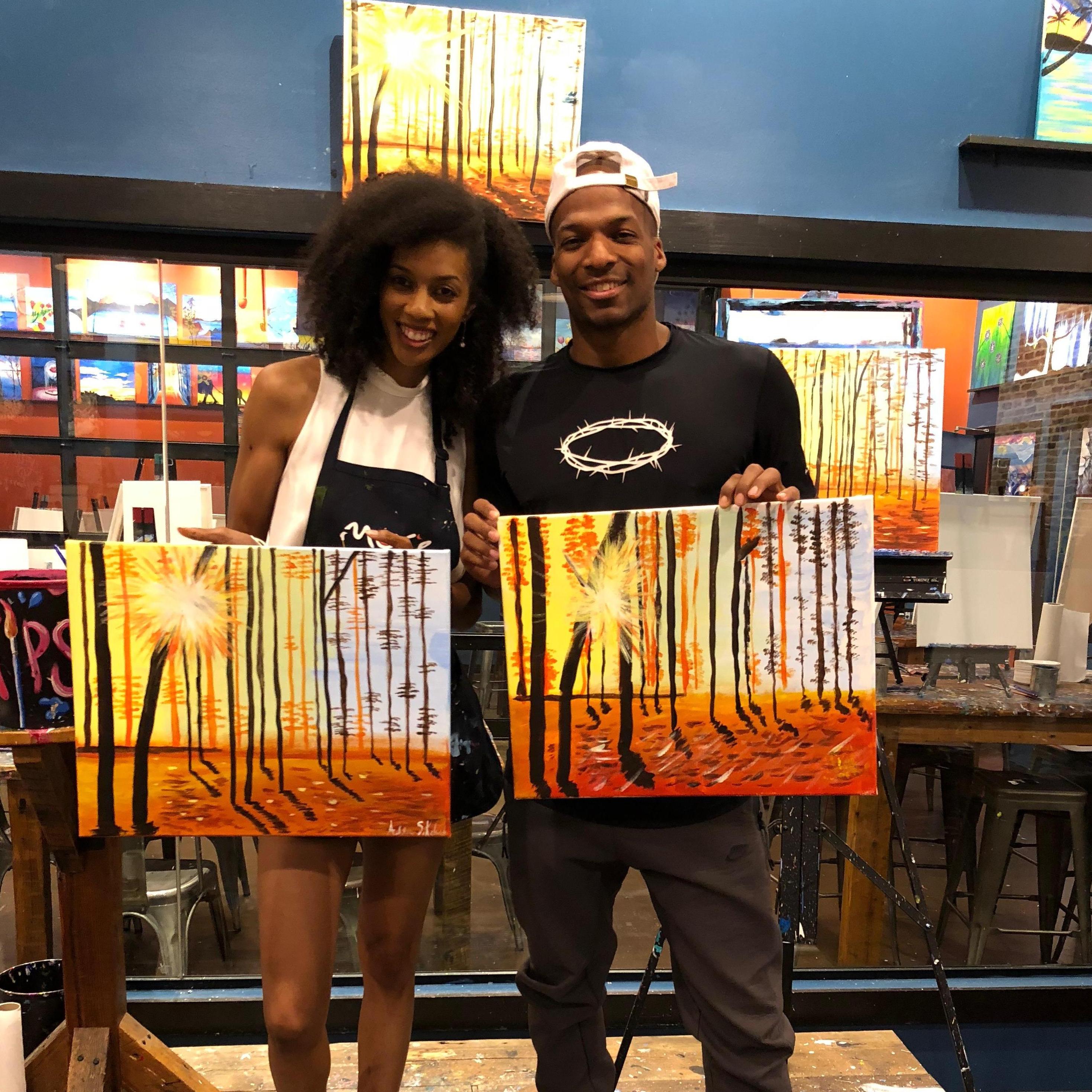 "Painting with a Twist" date night!